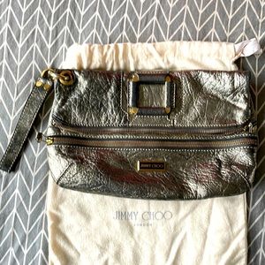 Authentic Jimmy Choo handbag oversized clutch.